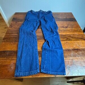 Wrangler Cowboy Cut Jeans Mens 32x32 Blue Slim Fit Straight Leg Western